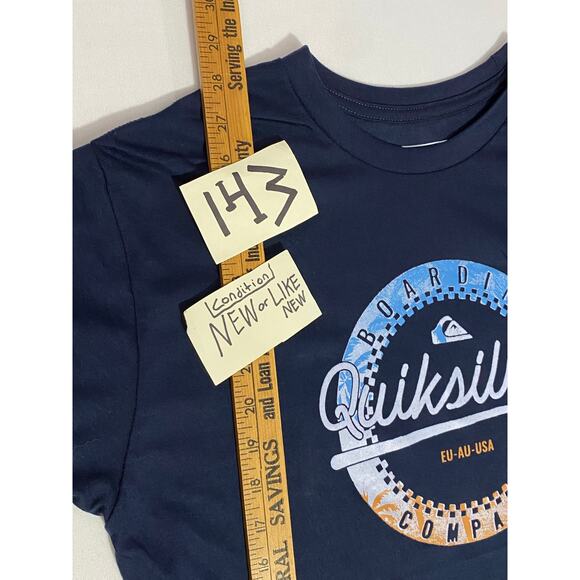 Quiksilver Logo Graphic T-Shirt Men’s Size Large White 100% Cotton Surf Skate - Picture 4 of 10